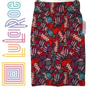 LuLaRoe – Cassie Candy Wrapper Pencil Skirt NWT